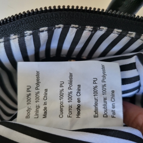 Luv Betsy by Betsy Johnson Polka-dot Heart Mini Bag Handbag Black - Picture 13 of 13